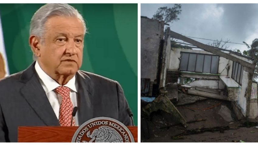 AMLO ofrece ayuda a Veracruz tras huracán Grace: "No hay límite presupuestal"