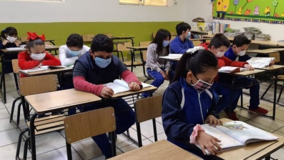 Imagen de niños durante clases presenciales. Foto: Cuartoscuro