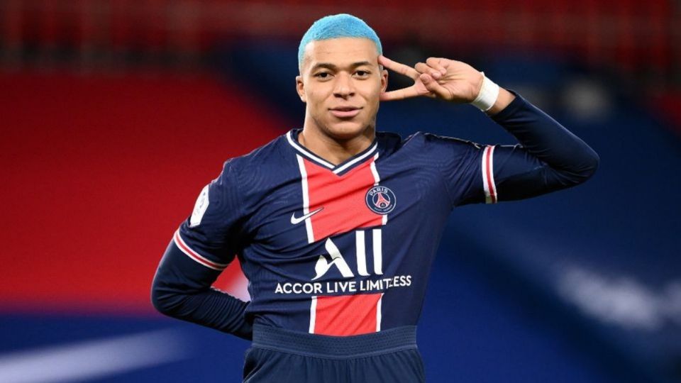 Kylian Mbappé, jugador del París Saint-Germain. Foto: AFP