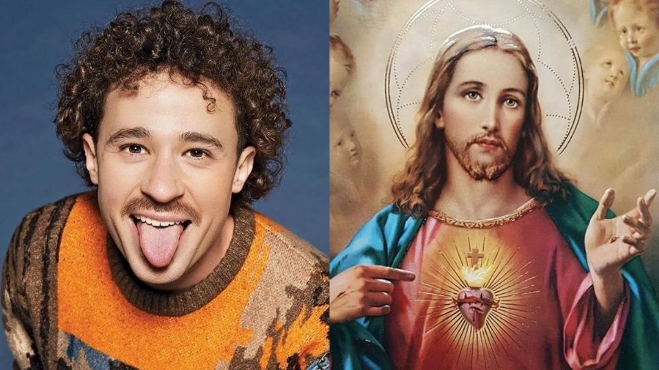 Luisito Comunica y el Sagrado Corazón de Jesús. Foto: Especial