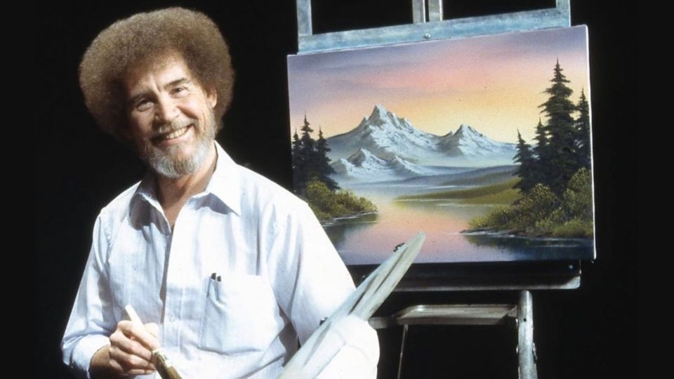 Bob Ross tuvo mucho éxito con su programa 'El placer de pintar' Foto: Especial