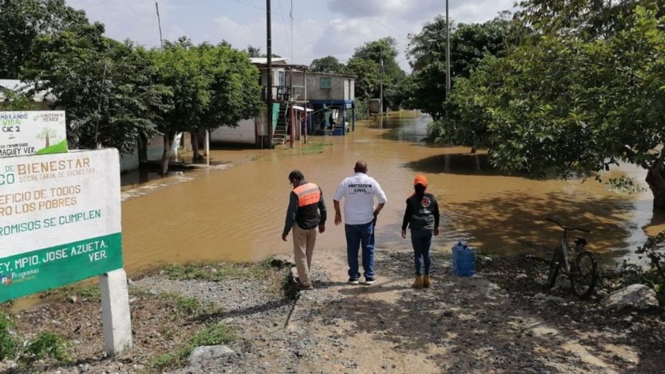 Huracán “Grace” creció los ríos; reportan cinco municipios afectados en Veracruz.