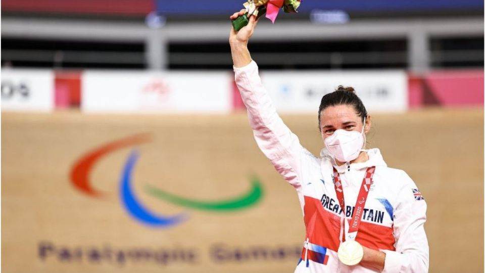 La multimedallista paralímpica Sarah Storey 
Foto: Twitter