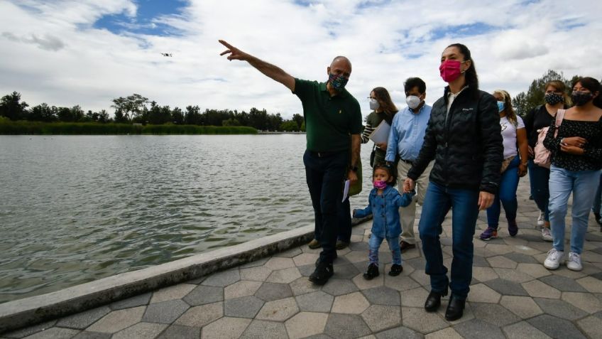 "El Bosque de Aragón es otro", afirma Claudia Sheinbaum en la entrega de sus obras de rehabilitación