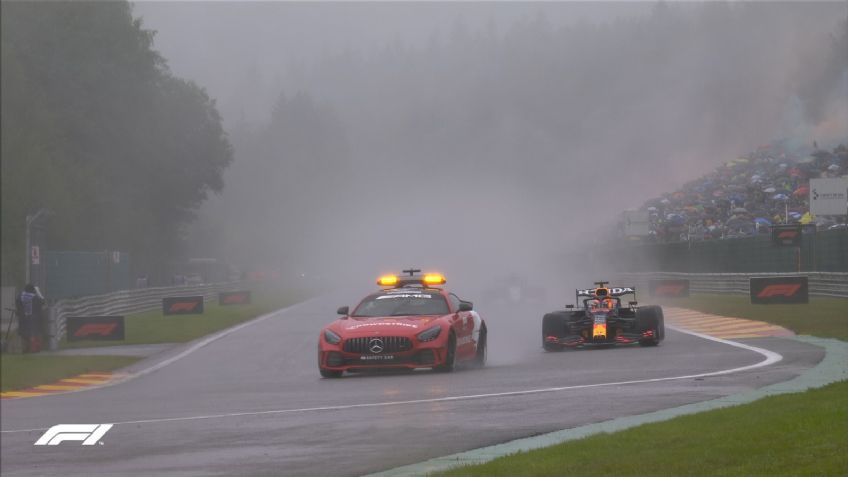 Formula 1: Finaliza el polémico GP de Bélgica con bandera roja, tras horas de incertidumbre