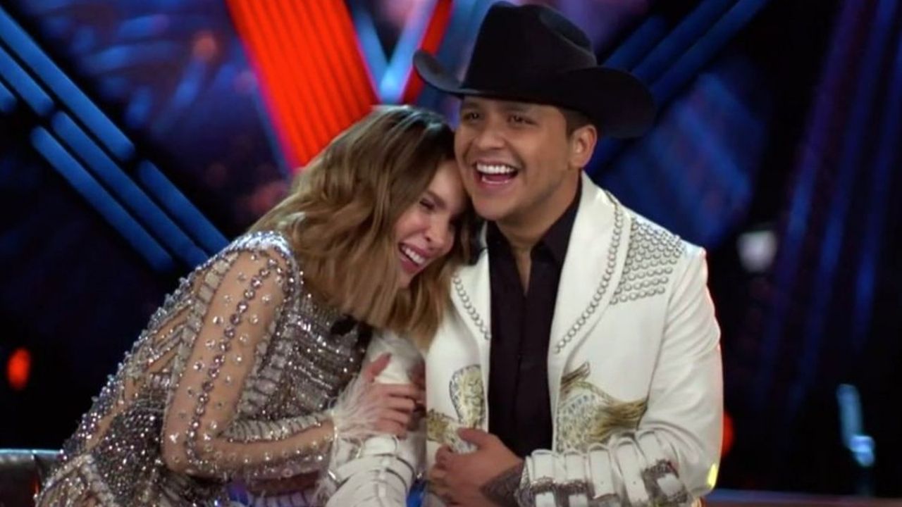 Belinda and Christian Nodal were found hugging in the United States