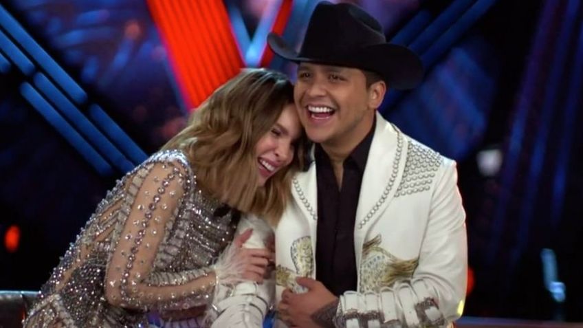 Belinda sorprende a Christian Nodal en el escenario y le piden que cante “El Sapito”: VIDEO