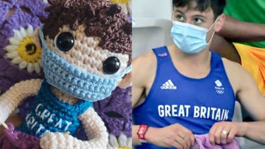 Tom Daley: artesana mexicana crea muñeco tejido inspirado en el clavadista de Tokio 2020