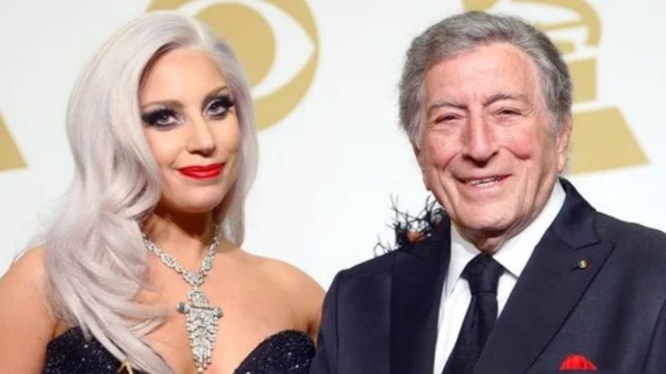 Lady Gaga y Tony Bennett. Foto: AFP