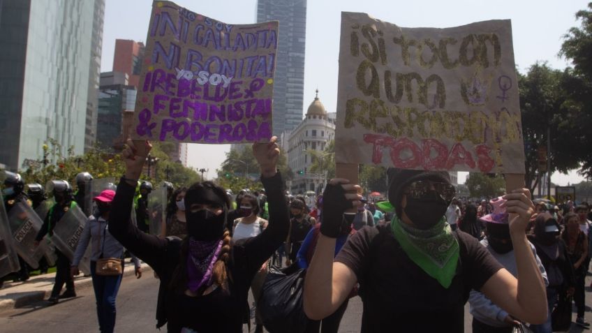 Feministas marchan este martes en la CDMX; ésta es la ruta de su movilización