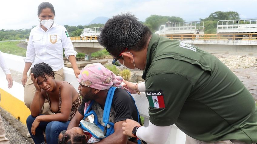 Guardia Nacional desintegra parcialmente caravana migrante que partió de Chiapas hacía EU