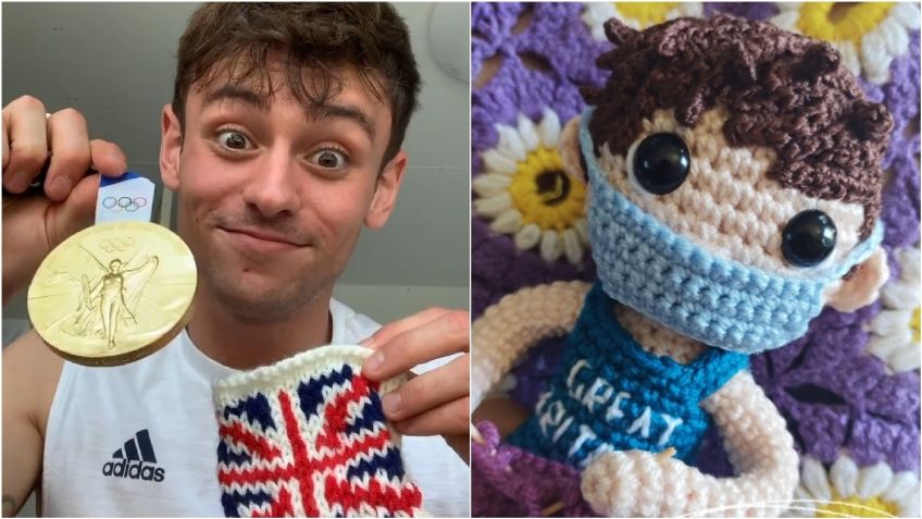 Tom Daley responde a artesana mexicana por su muñeco; el clavadista teje por una buena causa