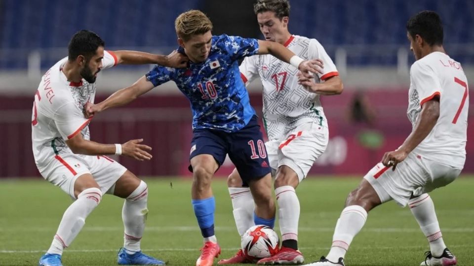 Imagen del partido Japón contra México. Foto: AP