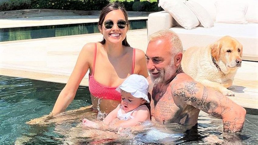 Gianluca Vacchi, el sexy sugar daddy italiano, se rapa el nombre de su bebé y así luce