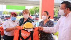 Entregan nuevas unidades y equipos de protección a bomberos de Solidaridad, Quintana Roo