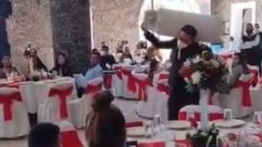 VIDEO VIRAL: Pareja recibe el mejor regalo de boda de la historia, ¡un tanque de gas!