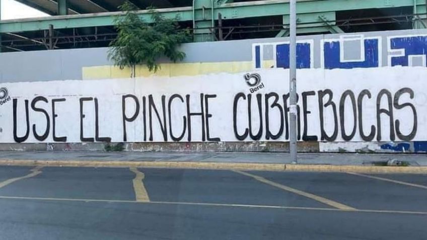 "Use el pinc%3 cubrebocas": El peculiar llamado contra el covid-19 en las calles de Monterrey