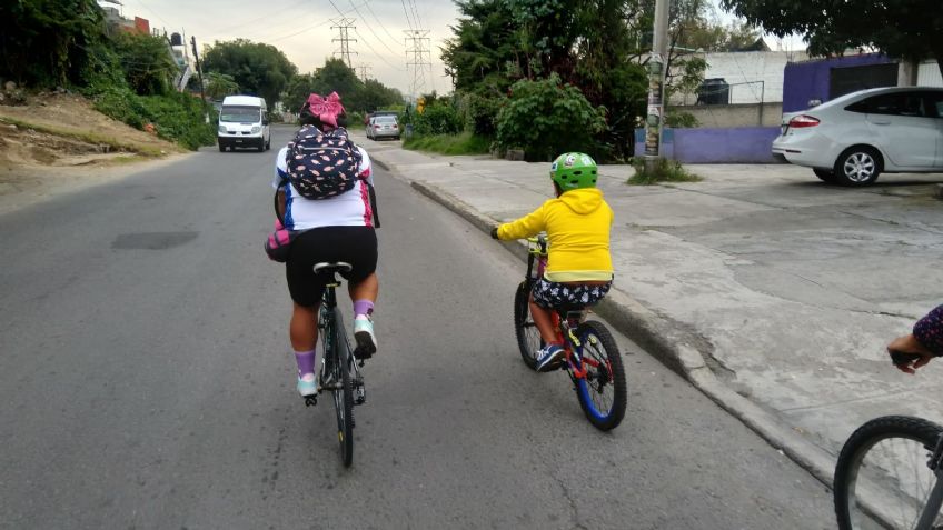 Crean el bicibús escolar en Edomex