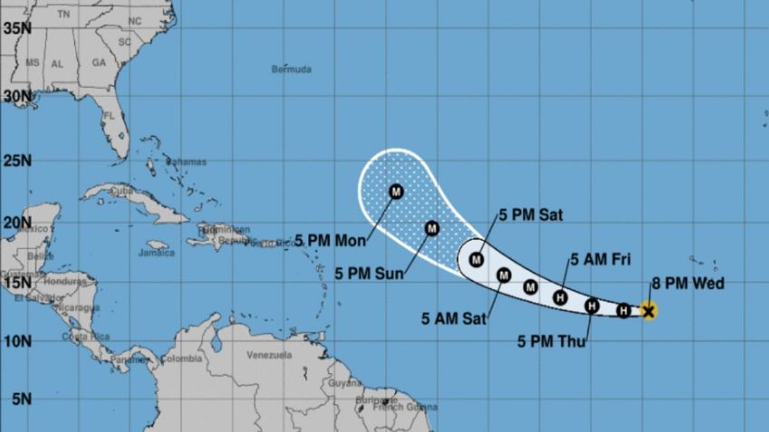 Tormenta Tropical Larry cobra fuerza en el Atlántico; se espera que se convierta en huracán: EN VIVO