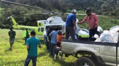 Tras estar incomunicada entregan despensa en Talpa de Allende vía aérea