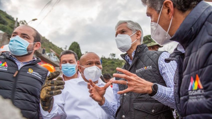 Informa Alfredo del Mazo que desalojarán 178 viviendas ubicadas en cerro del Chiquihuite