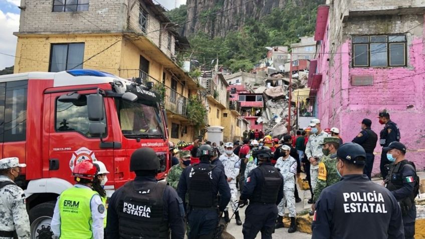 Guardia Nacional llama a desalojar casas ante riesgo de deslaves en Cerro del Chiquihuite