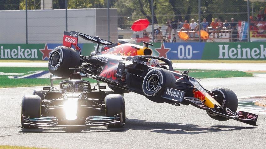 Impresionante choque entre Lewis Hamilton y Max Verstappen sacude el GP de Italia I VIDEO