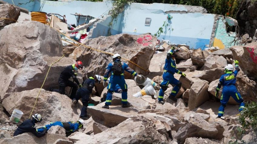 Rescatan a perro con vida tras derrumbe en el Cerro del Chiquihuite; llevaba 3 días entre los escombros: VIDEO