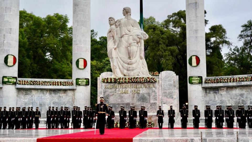 La defensa de Chapultepec corrió a cargo de 200 cadetes del Colegio Militar. Foto: Presidencia