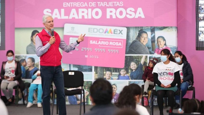 Alfredo del Mazo entrega Salario Rosa a mujeres embarazadas