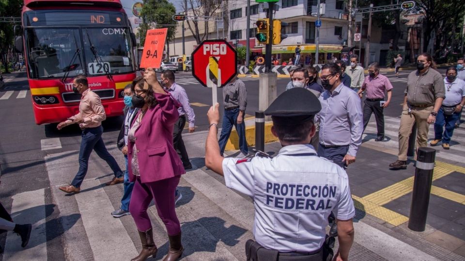 Imagen ilustrativa de simulacro en la Ciudad de México.