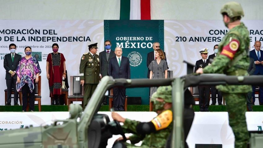 Resguardan el Centro Histórico previo al Desfile Militar de este 16 de septiembre