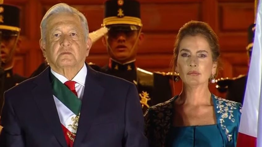 Así lució Beatriz Gutiérrez Müller en la ceremonia del Grito de Independencia