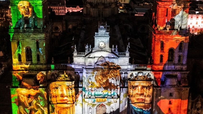 Grito de Independencia 2021: Así fue el mapping en el Zócalo tras grito de AMLO | FOTOS