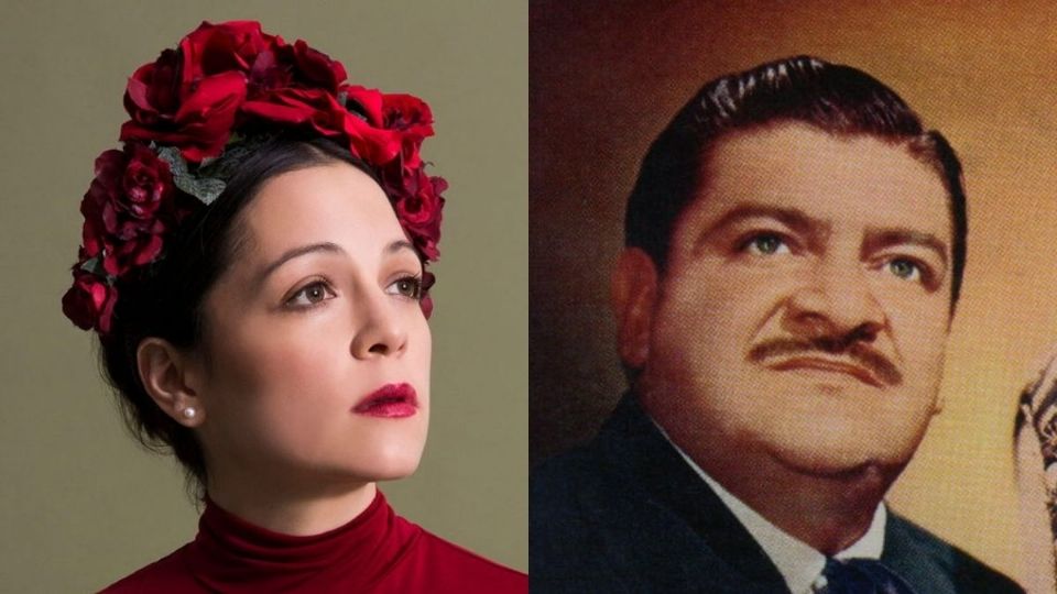 Natalia Lafourcade y José Alfredo Jiménez, dos grandes cantantes mexicanos. Foto: Especial