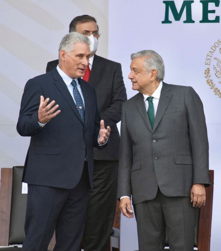 AMLO , MIGUEL DÍAZ -CANEL, CUBA, PRESIDENTE , DESFILE