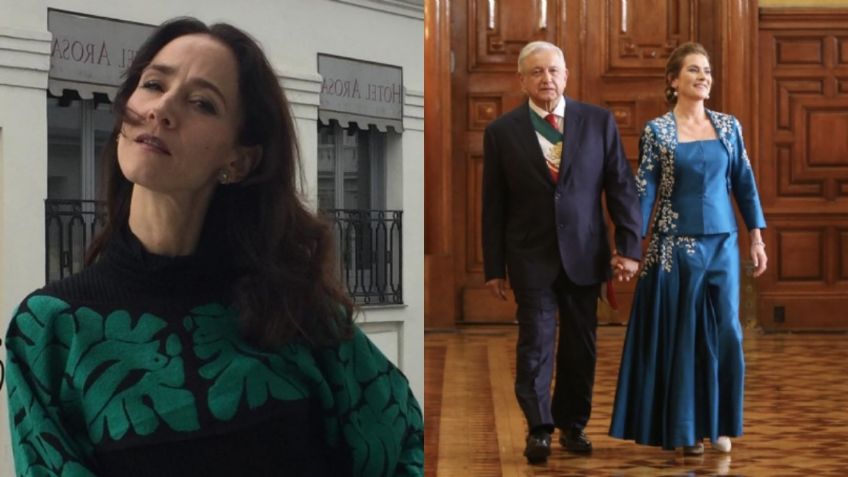 Ella es Luciana Corrés, diseñadora del vestido de Beatriz Gutiérrez y sobrina de Dolores del Río