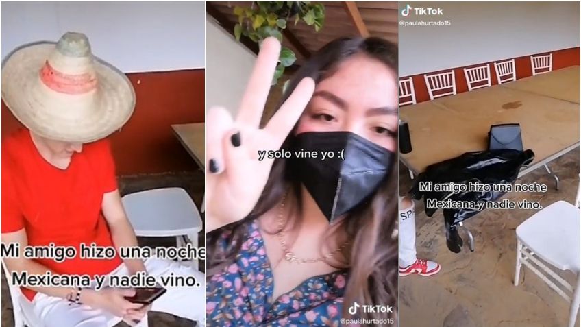 Tiktoker hace fiesta mexicana para el 15 de septiembre y NADIE llega; video se hace viral