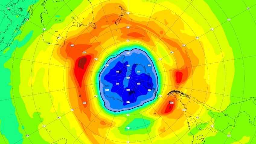 ¿Alerta del fin del mundo? Crece agujero en la capa de ozono sobre la Antártida