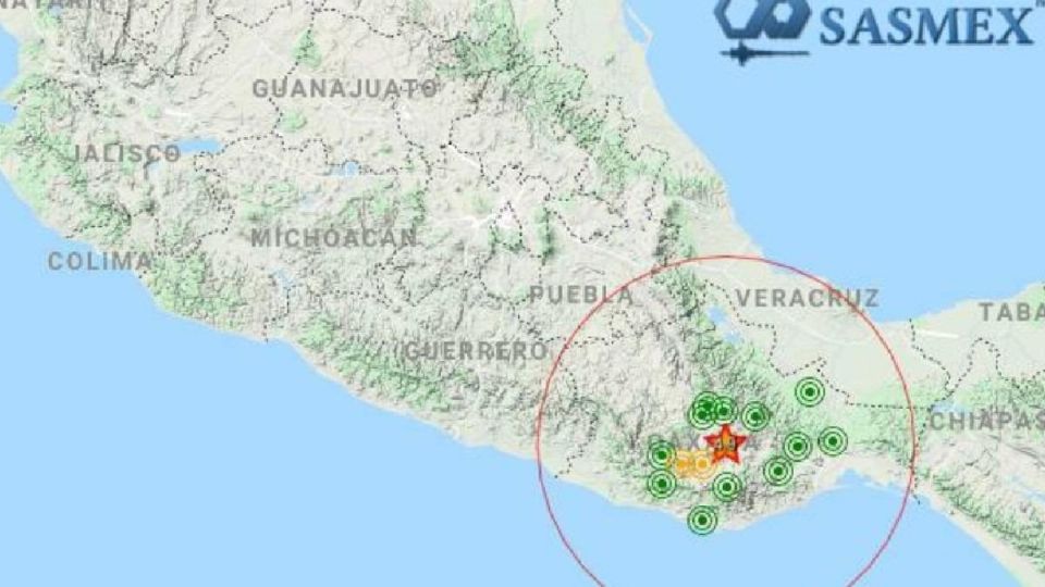 Se activaron los protocolos de seguridad en Oaxaca. Foto: SASMEX