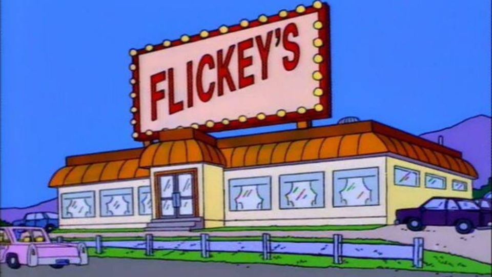 Flickey's, el chiste de Los Simpsons que no entendimos a la primera (Foto: Especial)