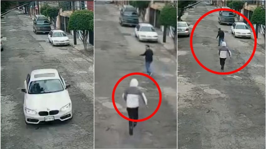 Hombre corre y logra escapar de un asalto en Ecatepec: VIDEO