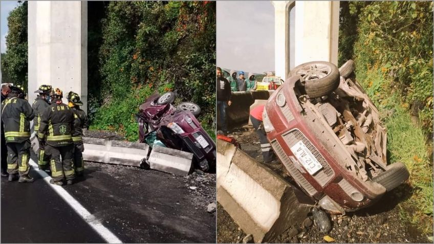 Caos en la México-Toluca; accidente deja un muerto