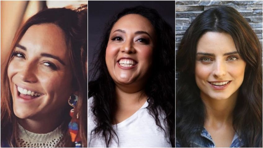 Regina Blandón y Michelle Rodríguez tratan de animar a Aislinn Derbez con la canción de catsup de Aleks Syntek