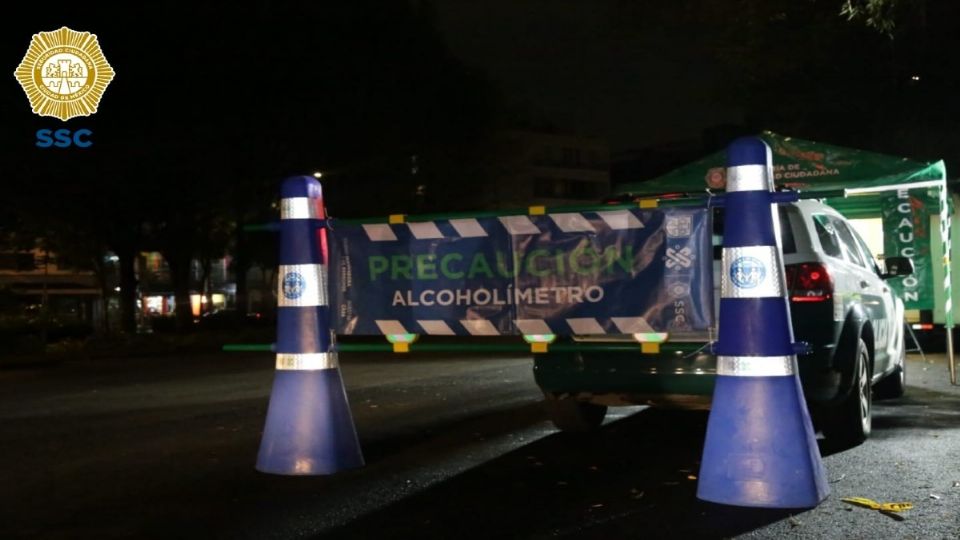 Alcoholímetro en la CDMX. Foto: Especial