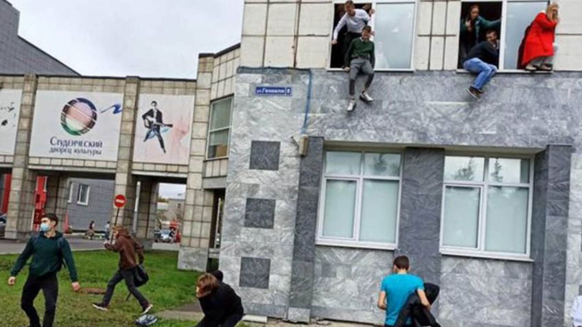 Pánico en Rusia: Estudiante dispara en universidad y mata al menos a seis personas | VIDEOS