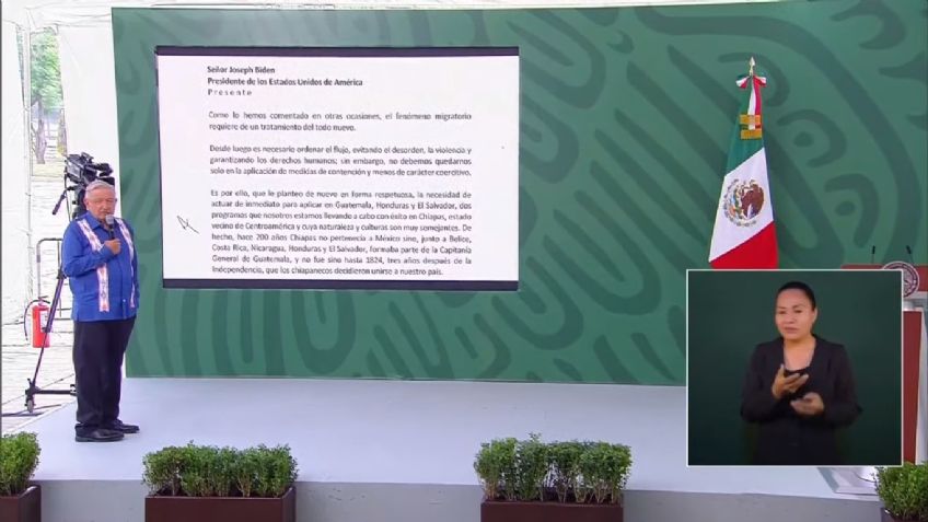 AMLO revela la carta que le mandó a Joe Biden; esto es lo que dice