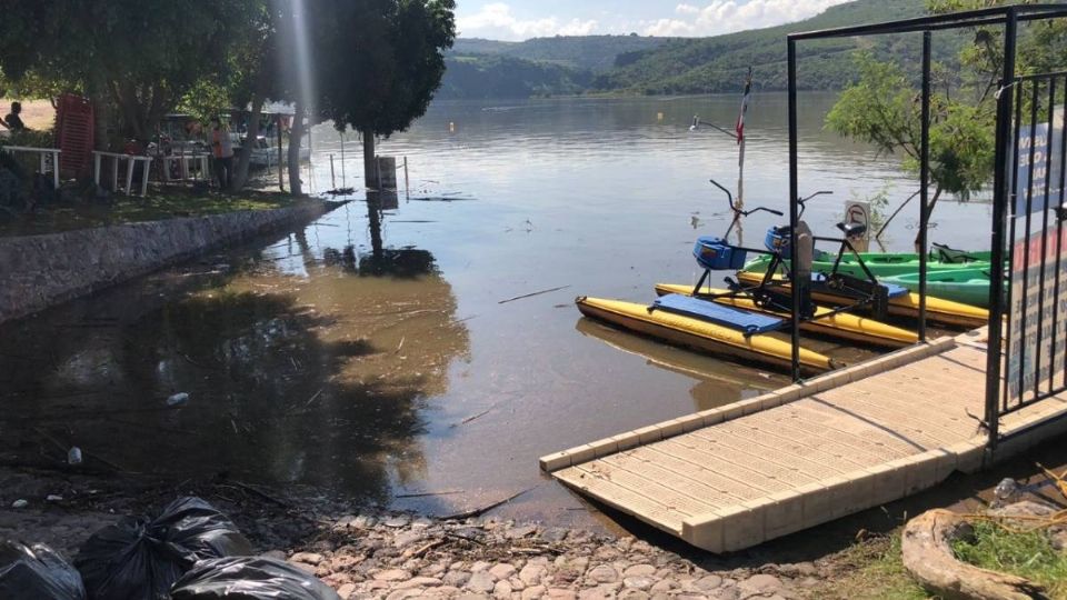 Cierran actividades por lluvias en la isla de Tzibanzá, Cadereyta (Foto: Especial)