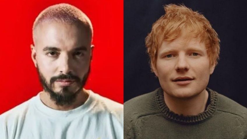 J Balvin presume FOTOS con Ed Sheeran; ¿preparan colaboración?