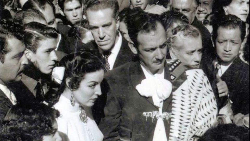 Jorge Negrete y María Félix se casaron en la Ciudad de México el 18 de octubre de 1952. Foto: Twitter @marthadebayle